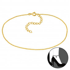 Ball Chain Sterling Silver Anklet