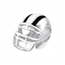 Silver Helmet Bead