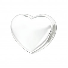 Silver Heart Bead