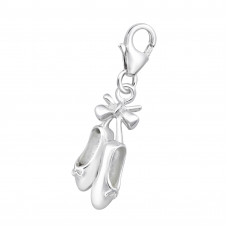 Silver Shoe Clip on Charm