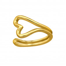 Heart Sterling Silver Ear Cuff