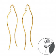 Wire Sterling Silver Earrings