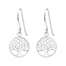 Tree Of Life Sterling Silver Earrings