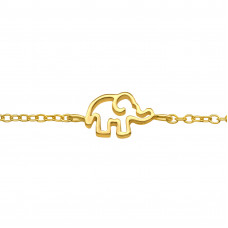 Silver Elephant Bracelet