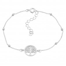 Silver Tree Of Life Bracelet