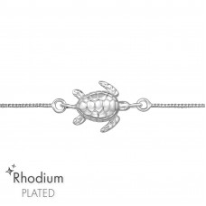 Turtle Bolo Sterling Silver Adjustable Bracelet