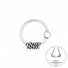 Bali 10mm Body Jewelry Silver