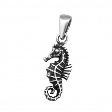 Silver Seahorse Pendant