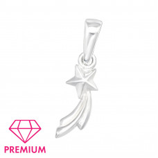 Children's Silver Shooting Star Pendant