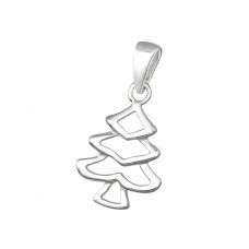 Silver Christmas Tree Pendant