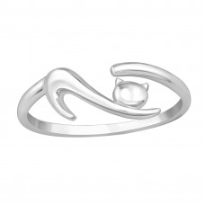 Cat Sterling Silver Ring