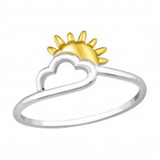 Clouded Sun Sterling Silver Ring