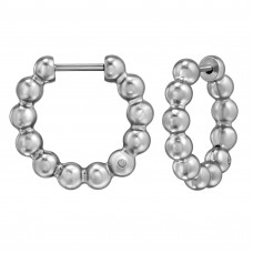 20mm Dots Stainless Steel Huggie Hoops