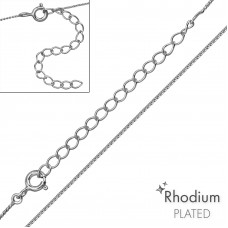 45cm Snake Sterling Silver Single Chain with 5cm Extension Included