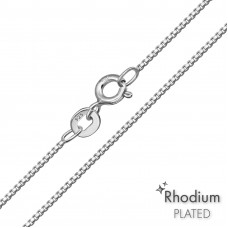 45cm Silver Square Link Chain