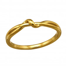 Twisted Stainless Steel Gold Color Ring
