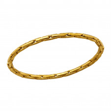 1mm Stackable Braided Stainless Steel Gold Color Ring