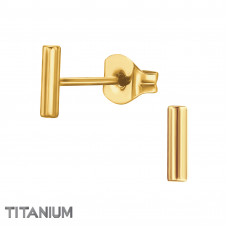 Titanium Bar Ear Studs