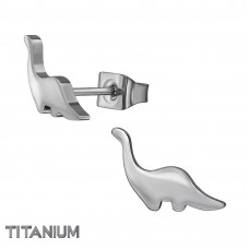 11mm Dinosaur Titanium Ear Studs