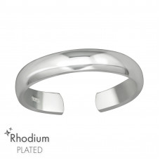 Plain Sterling Silver Adjustable Toe Ring