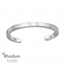 Silver Band Adjustable Toe Ring