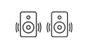 2x 20W speakers
